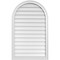 Ekena Millwork Round Top Surface Mount PVC Gable Vent w/ 2"W x 1-1/2"P Brickmould Frame, 26"W x 42"H GVPRT26X4202SN - alternate 1